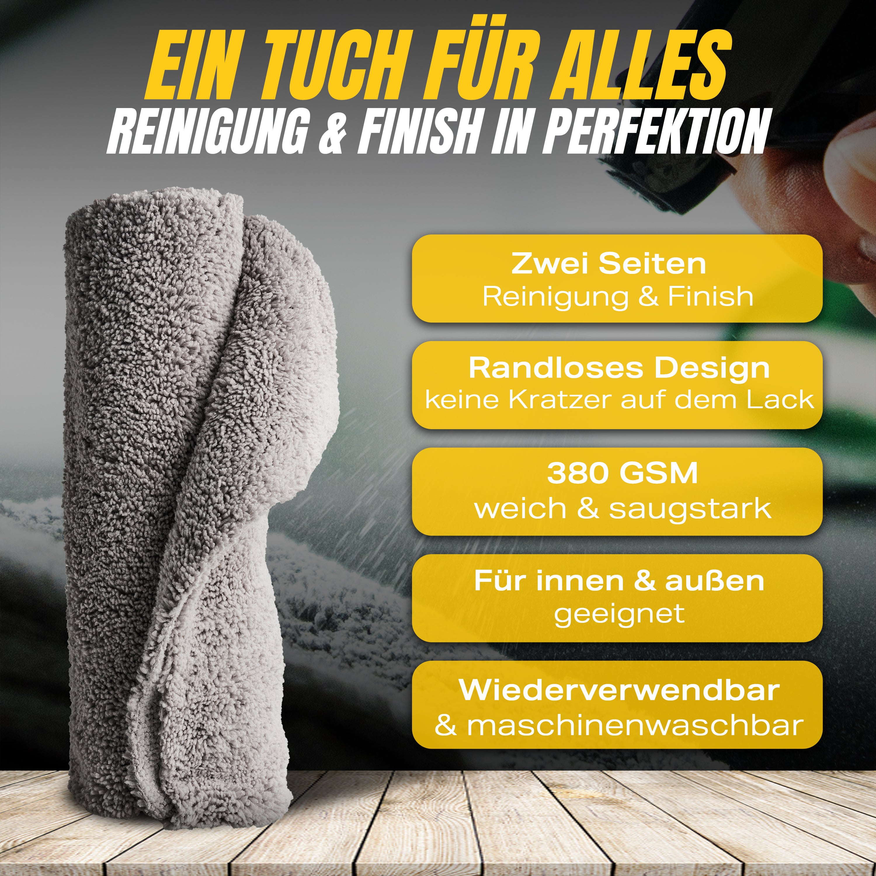 ALLROUNDER 380 RANDLOS - MIKROFASERTUCH - 3STK.