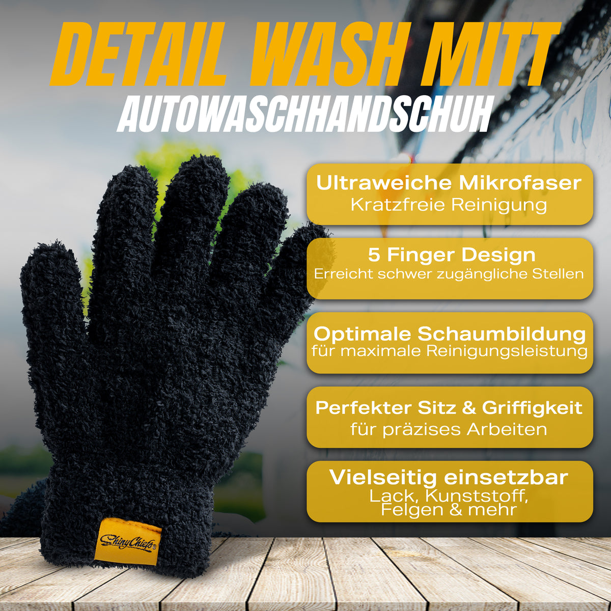 DETAIL WASH MITT - MIKROFASER WASCHHANDSCHUH