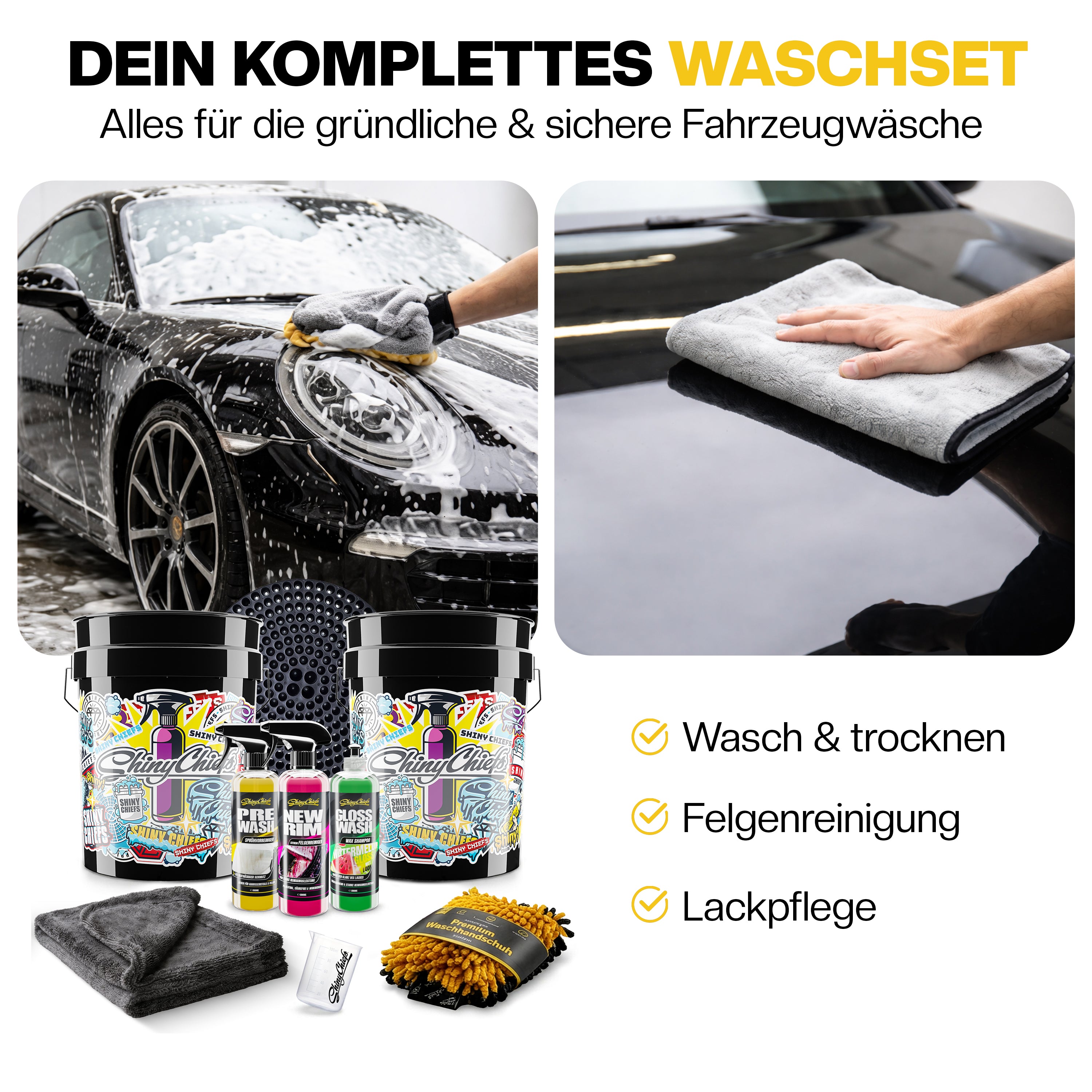 Auto Pflege System – Wähle dein Pro Kit