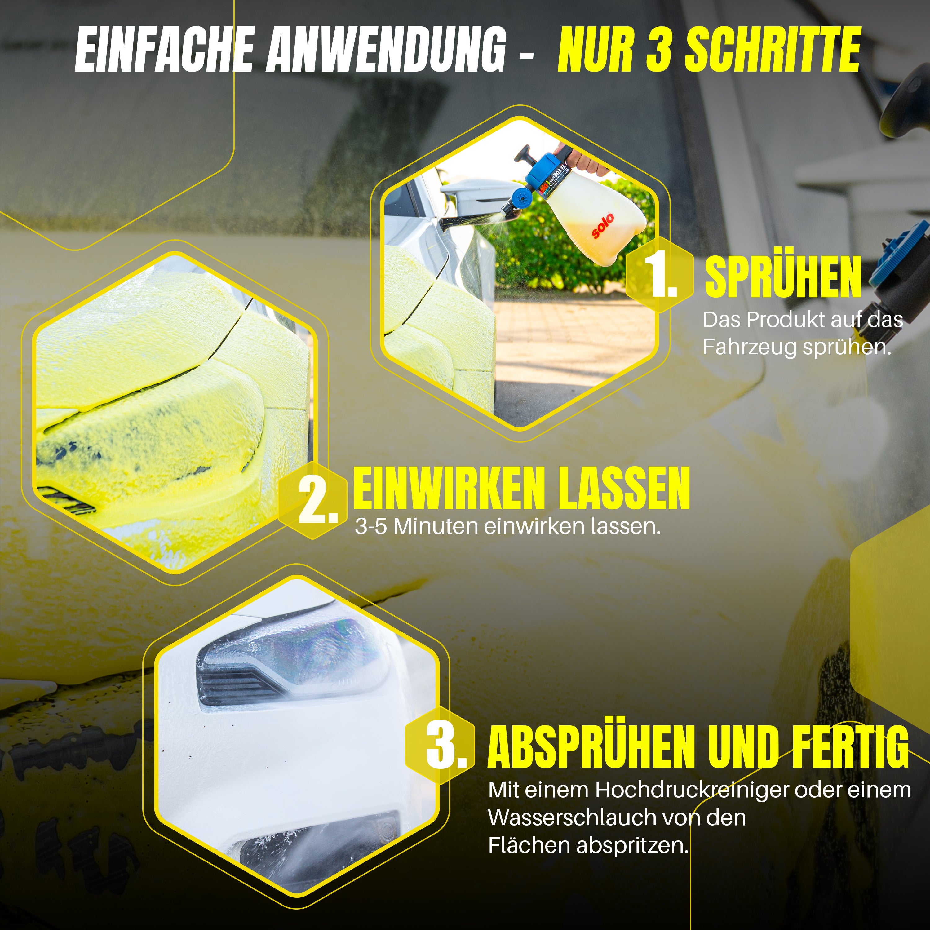 Zestaw SOLO FOAM SPRAYER 304 FA + MAGIC FOAM - YELLOW FOAM 500ml
