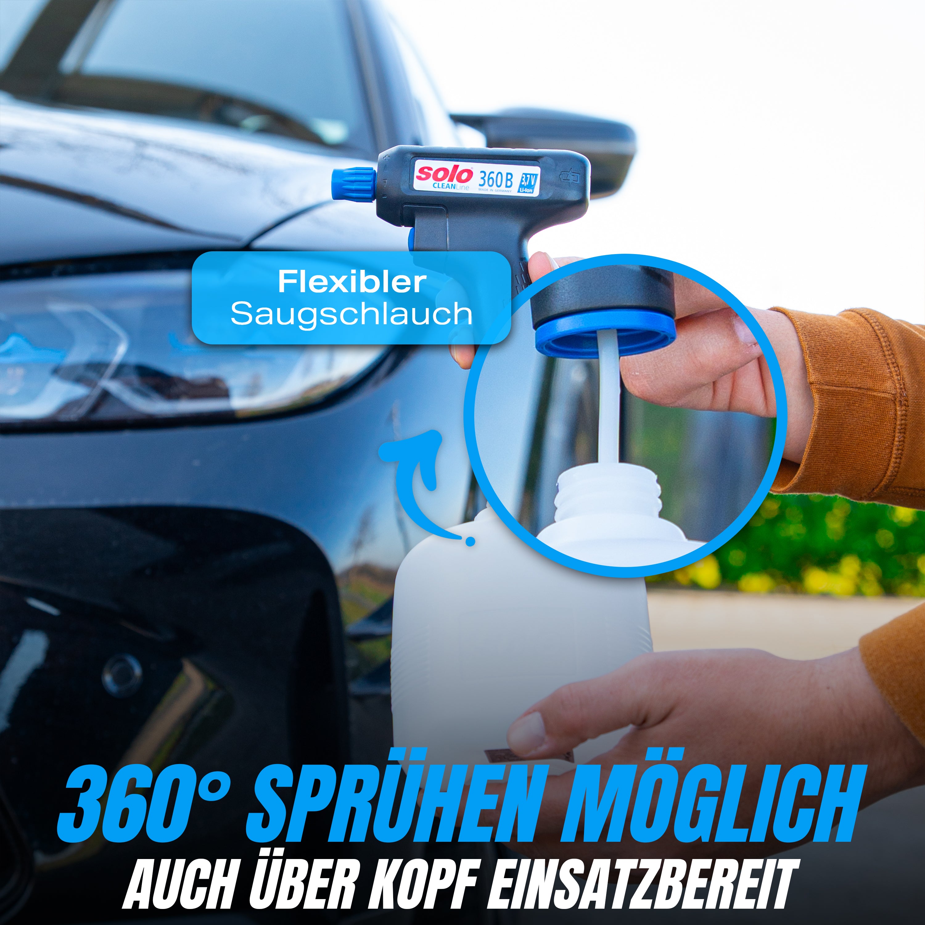SOLO CLEANLine Akku-Handspritze 360 B 1L + AQUA SHIELD - NASSVERSIEGELUNG 500ml