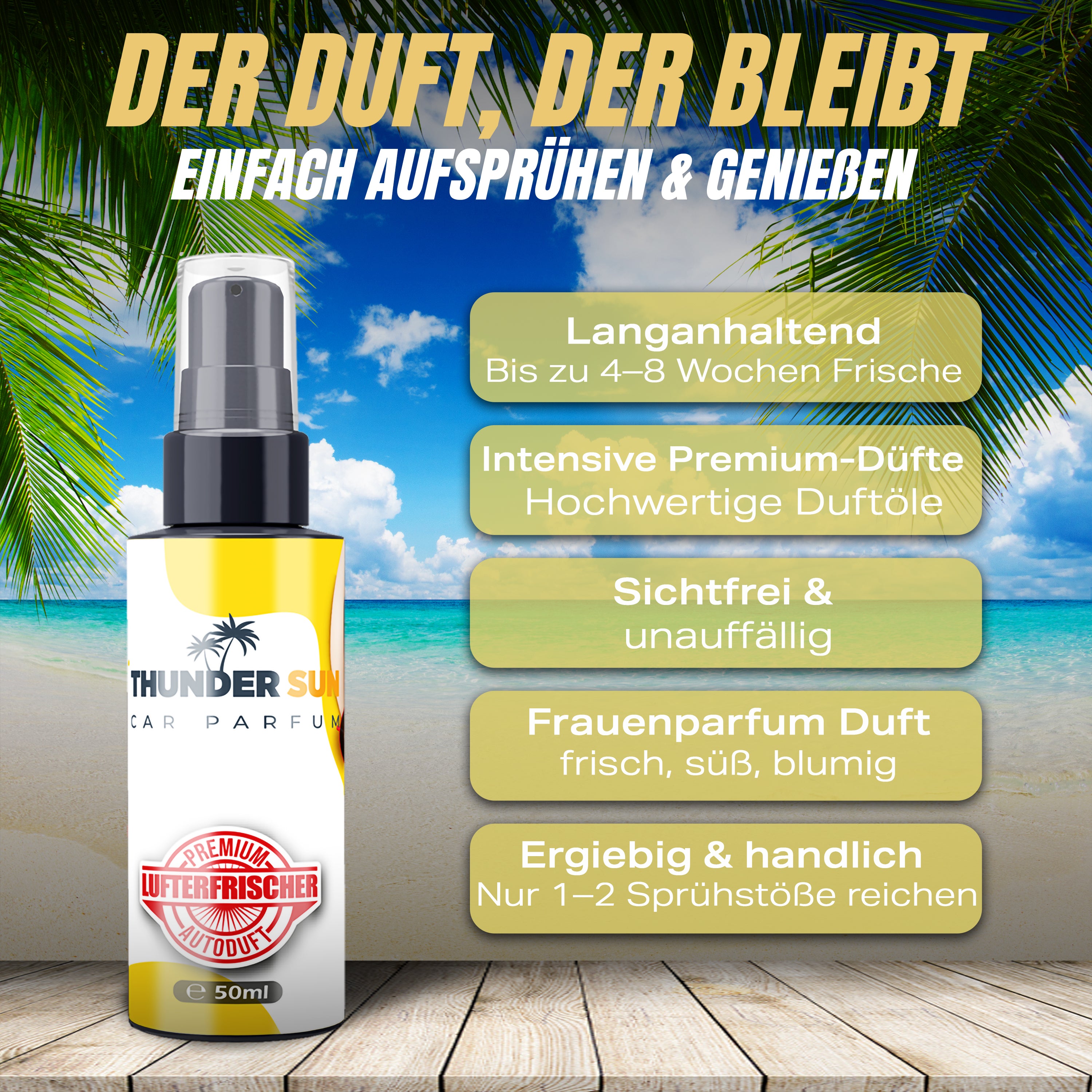 Flavour Bomb - THUNDER SUN PARFUM VOOR HAAR 50ml