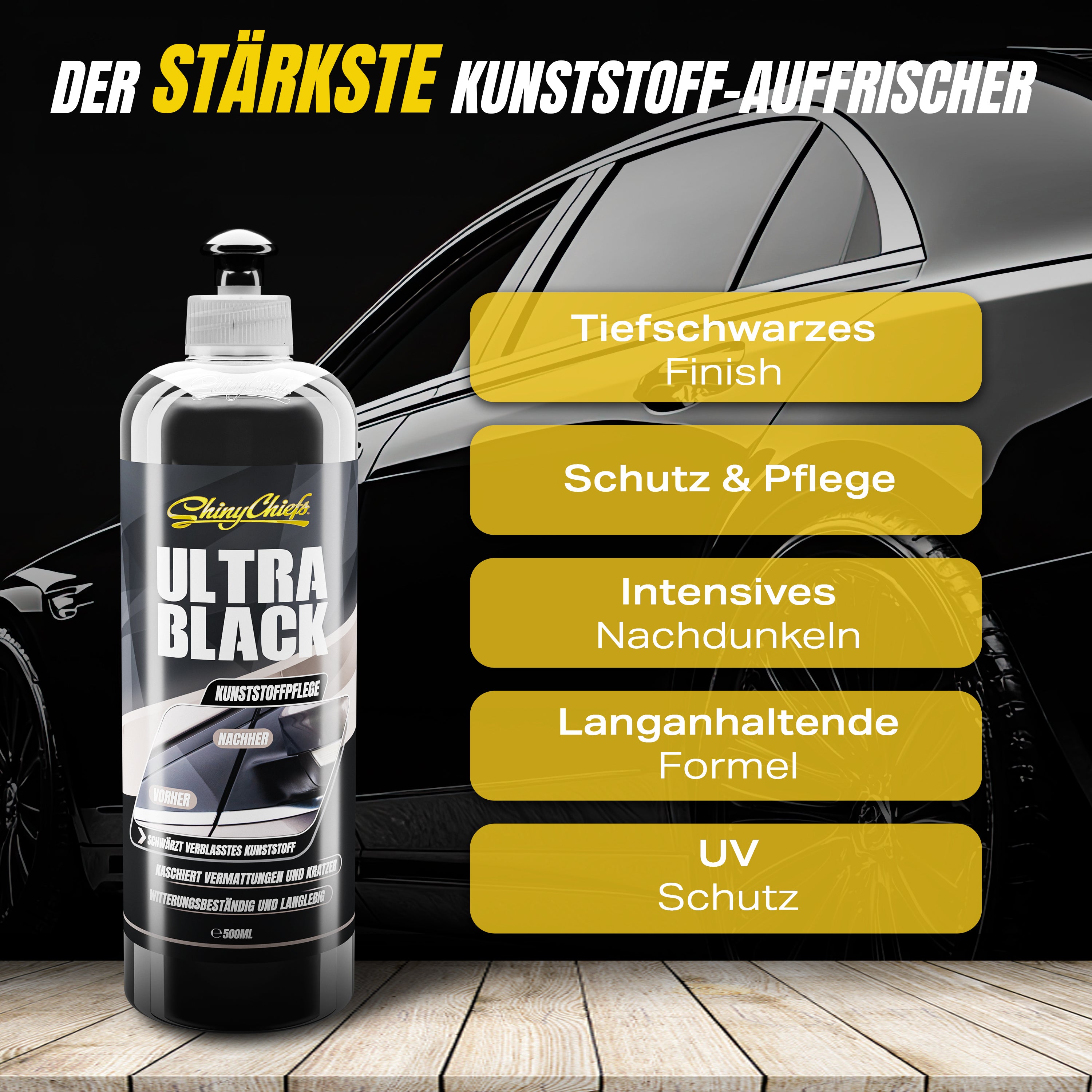 ULTRA BLACK - KUNSTSTOFFAUFFRISCHER 500ml