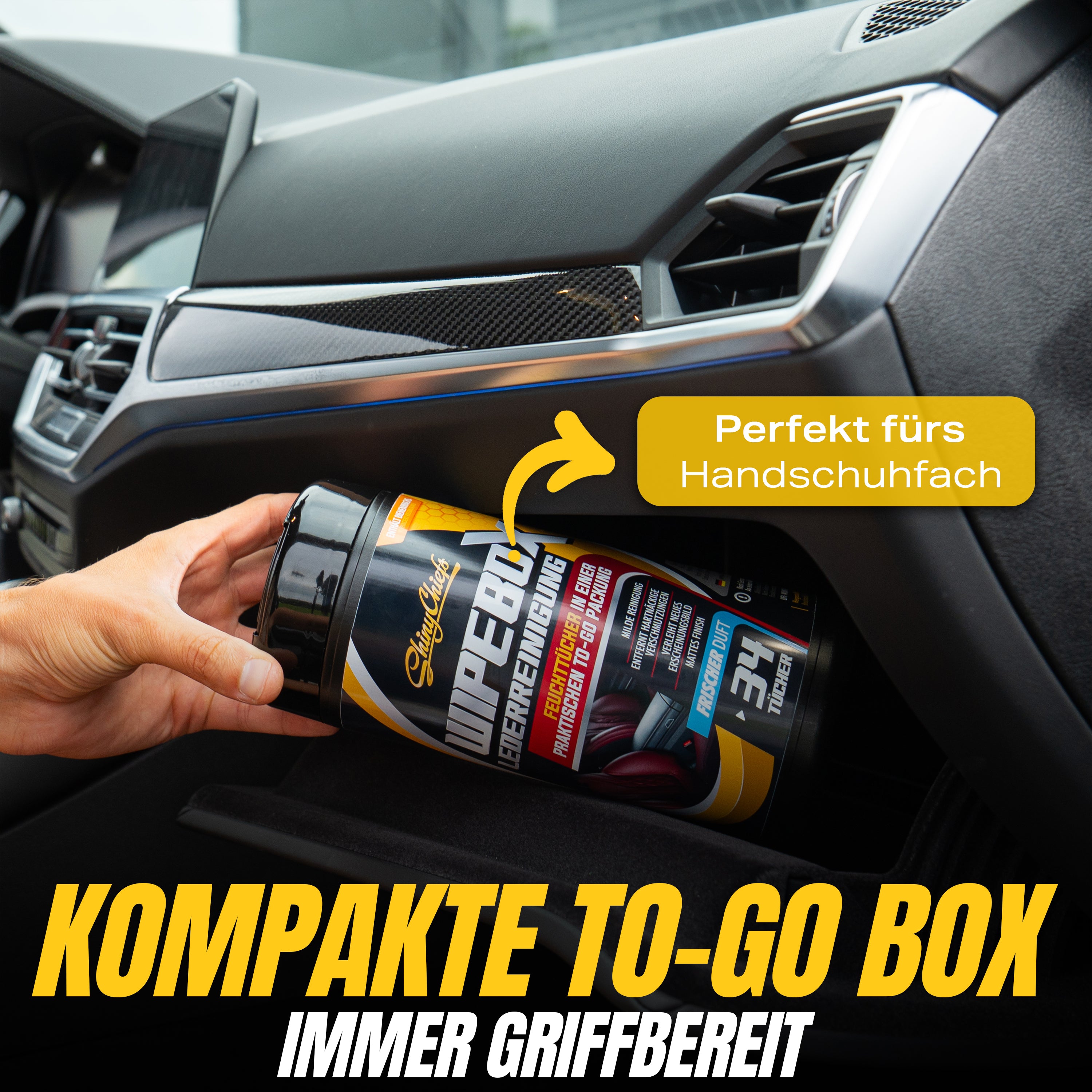 WIPEBOX - LEDER WIPES (34 doekjes)