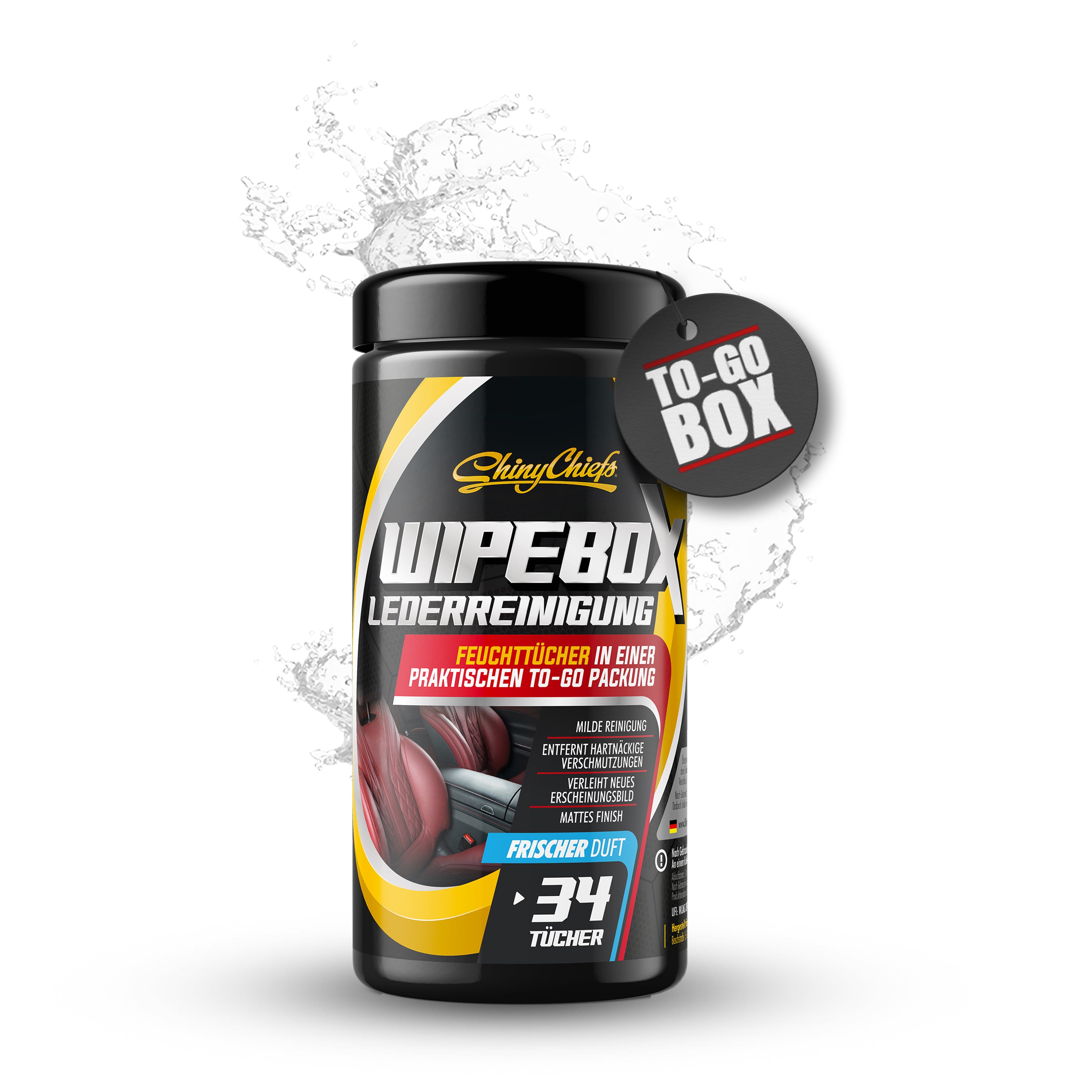 WIPEBOX - LEDER WIPES (34 doekjes)