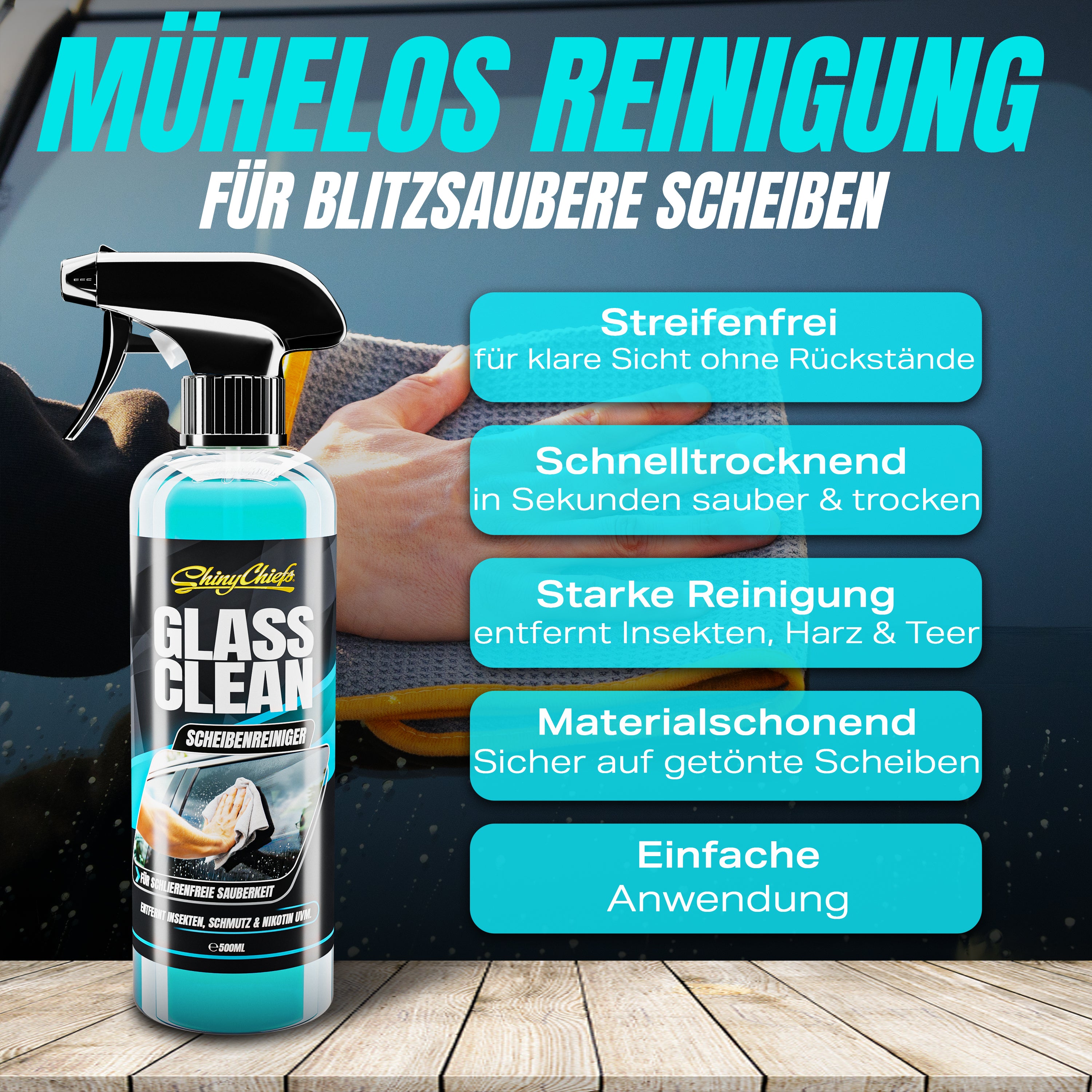 GLASS CLEAN - GLASREINIGER 500ml