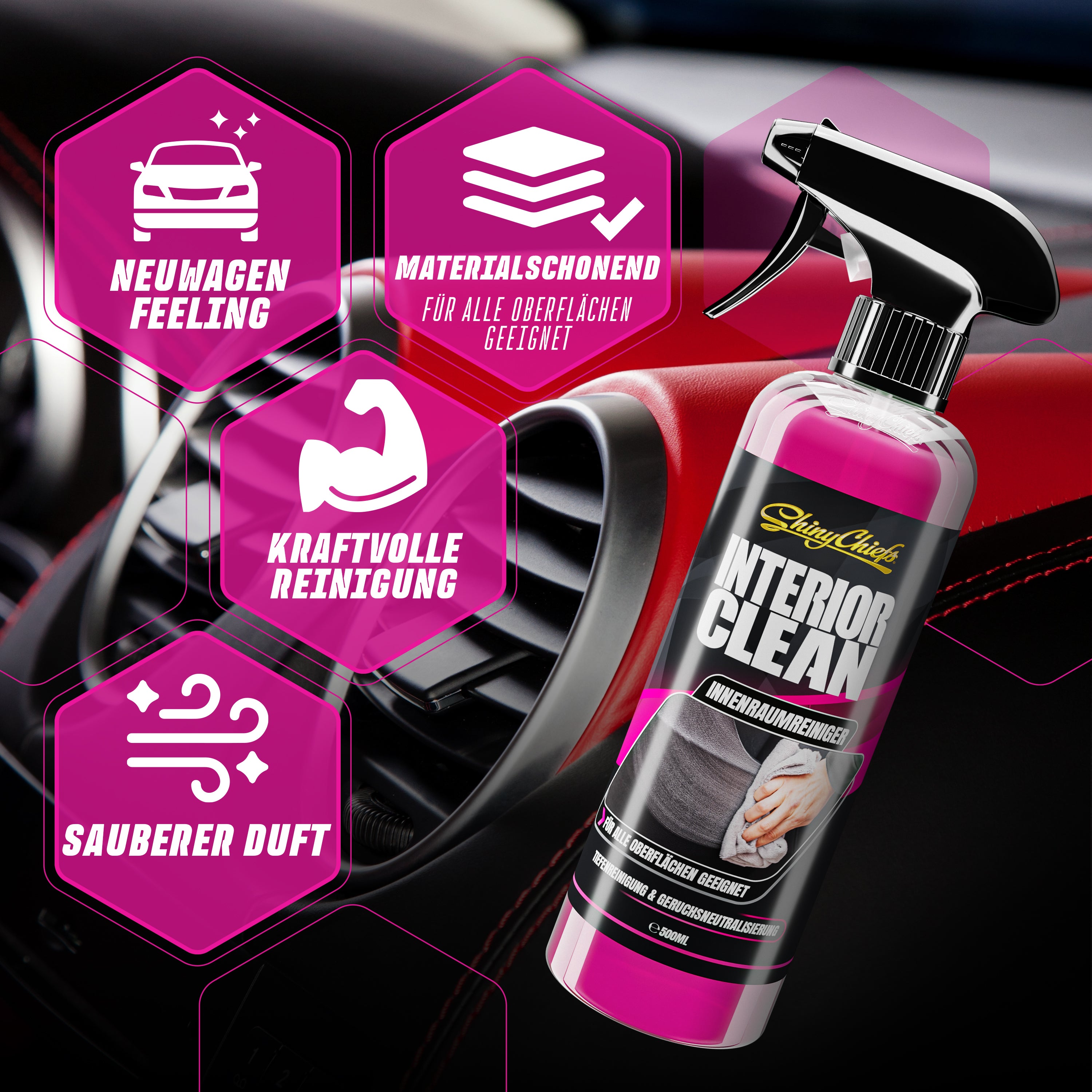 INTERIOR CLEAN - INNENRAUMREINIGER 500ml