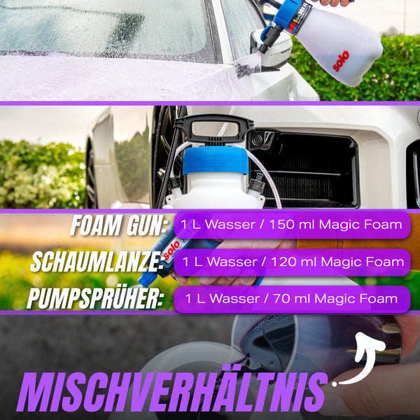 SOLO SCHAUMSPRÜHER 304 FA + MAGIC FOAM - LILA SCHAUM 500ml Set