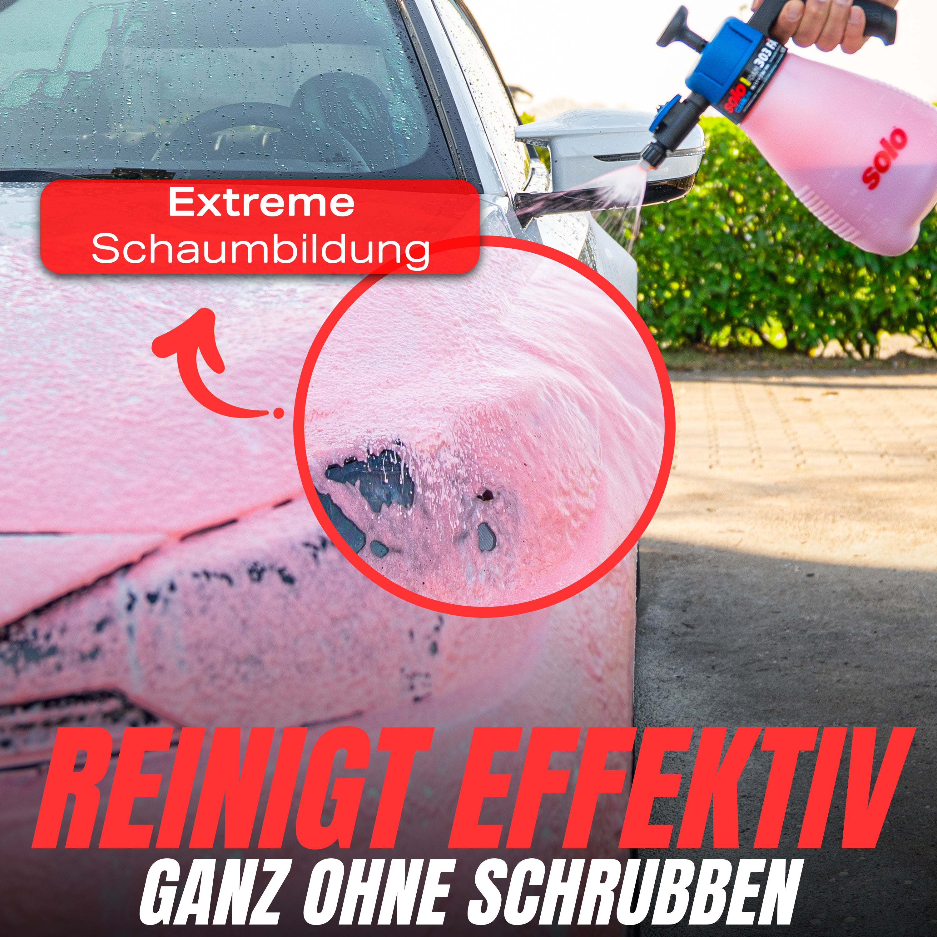 SOLO SCHAUMSPRÜHER 304 FA + MAGIC FOAM - ROTER SCHAUM 500ml Set