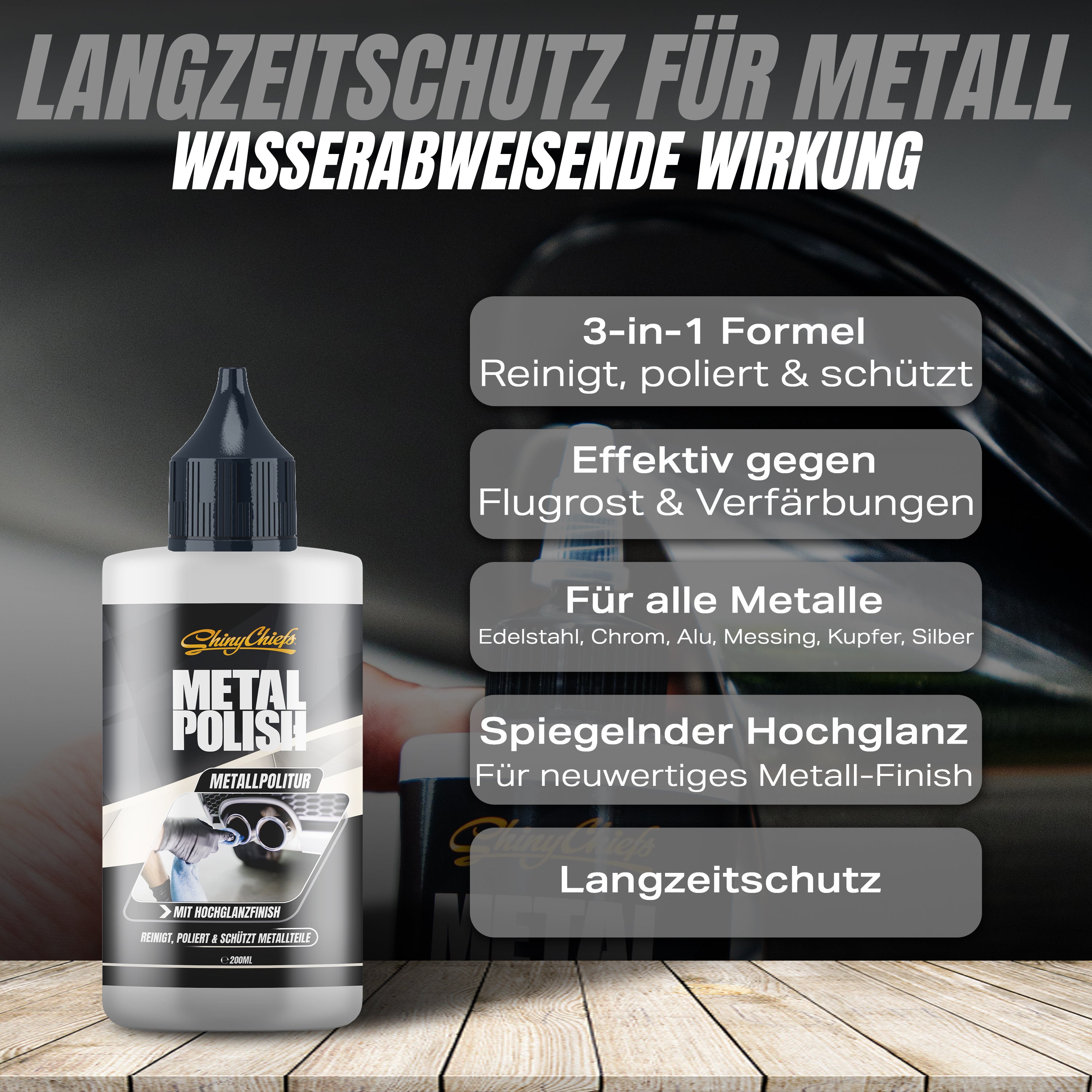 METAL POLISH - 3IN1 METALLPOLITUR 200ml