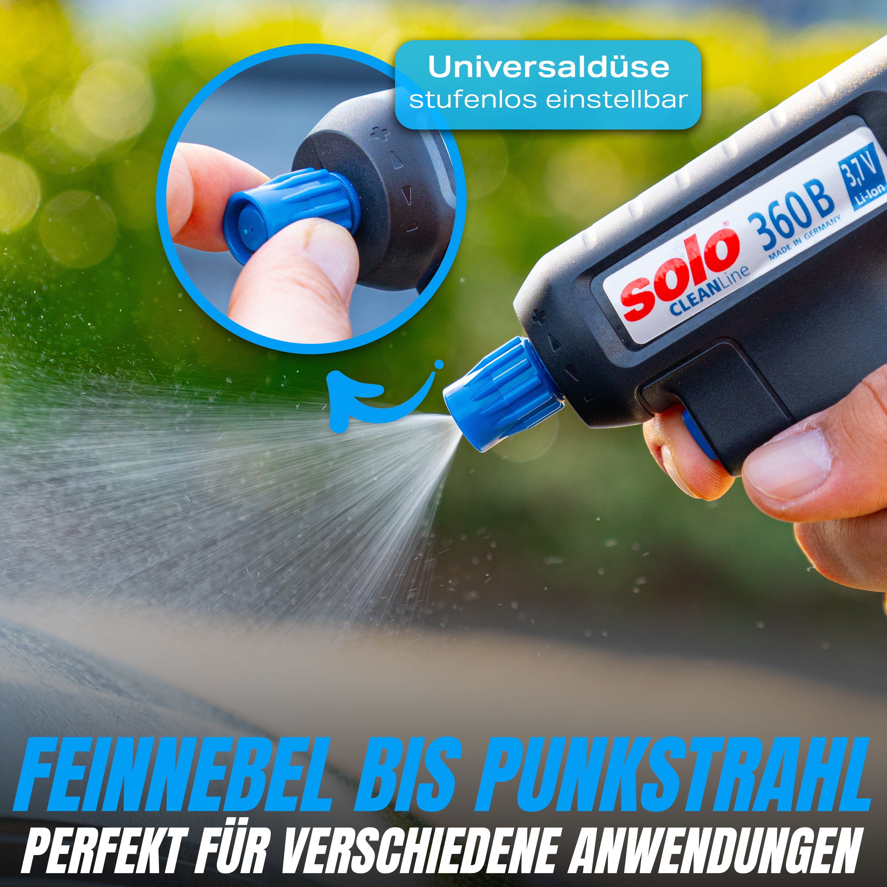 SOLO CLEANLine Akku-Handspritze 360 B 1L + AQUA SHIELD - NASSVERSIEGELUNG 500ml