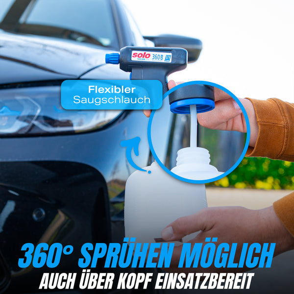 SOLO CLEANLine Akku-Handspritze 360 B 1L + AQUA SHIELD - NASSVERSIEGELUNG 500ml