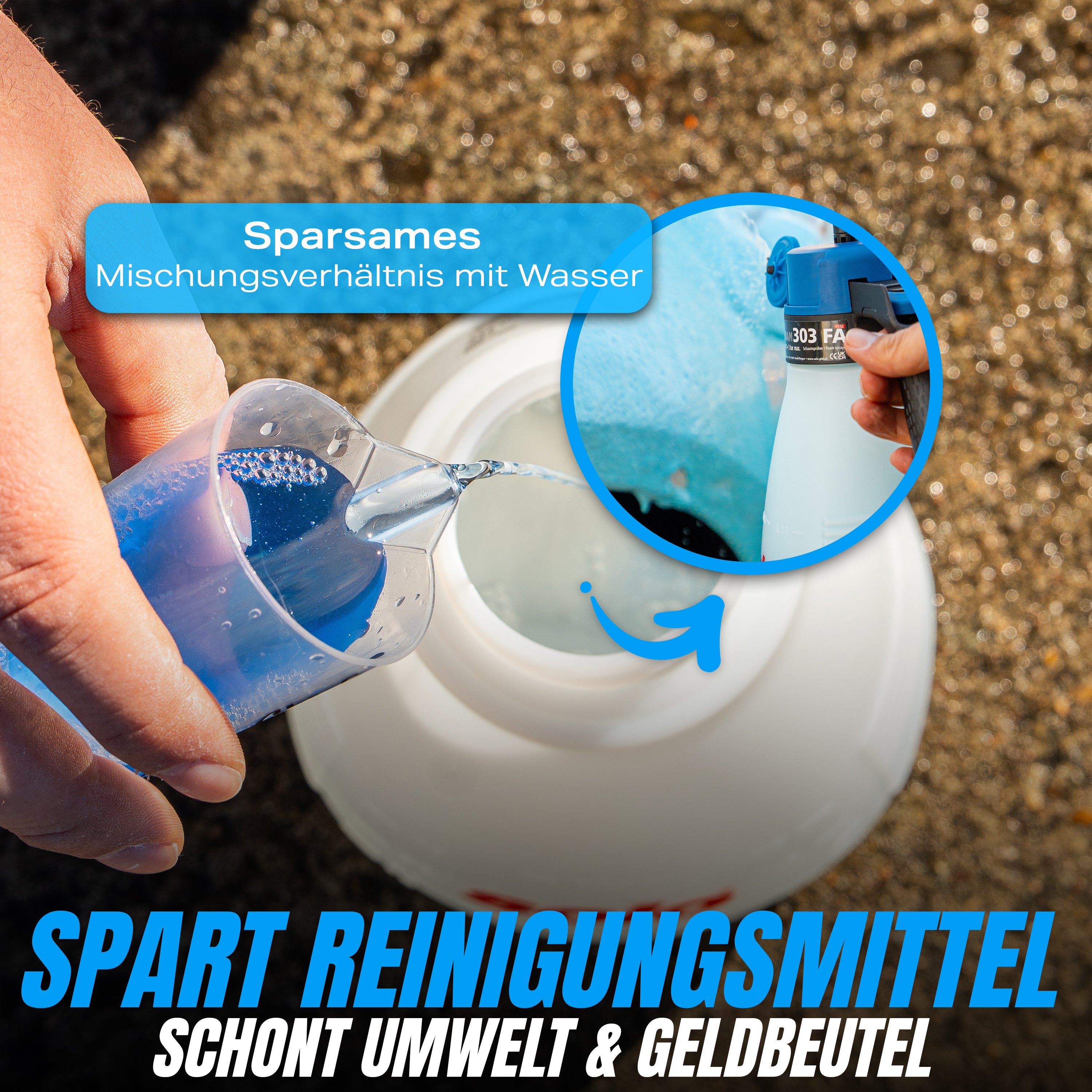 SOLO SCHAUMSPRÜHER 304 FA + MAGIC FOAM - ROTER SCHAUM 500ml Set