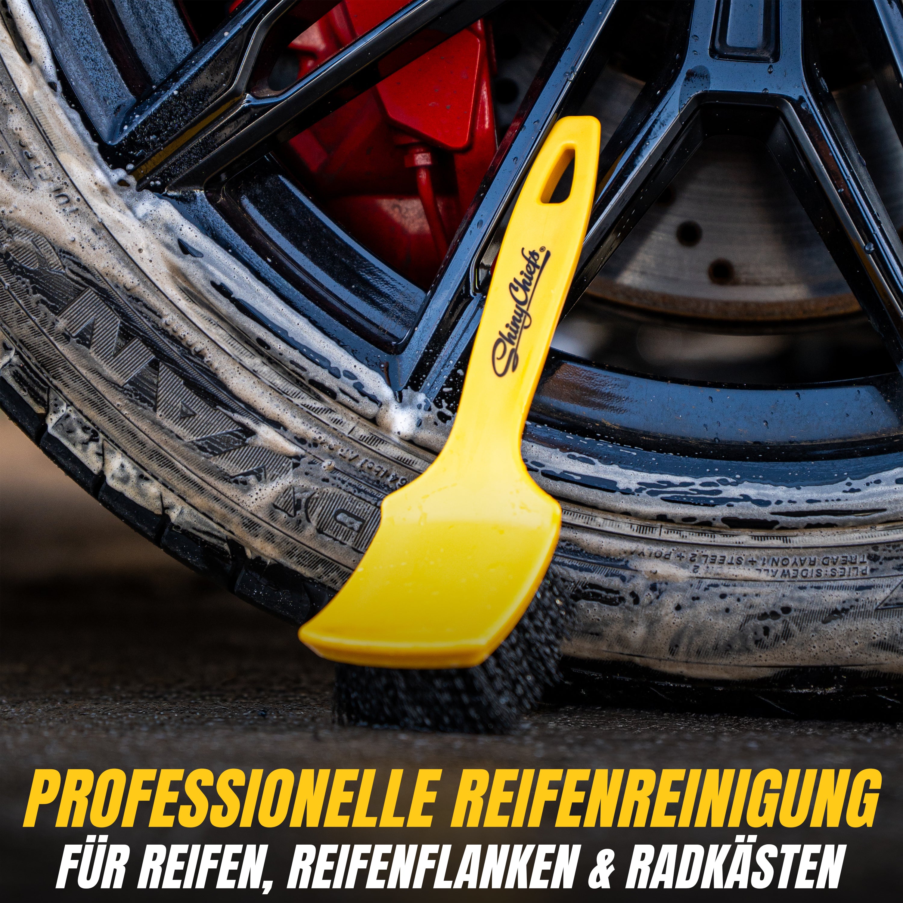TIRE CLEAN - REIFENREINIGER & PFLEGE + REIFENBÜRSTE SET